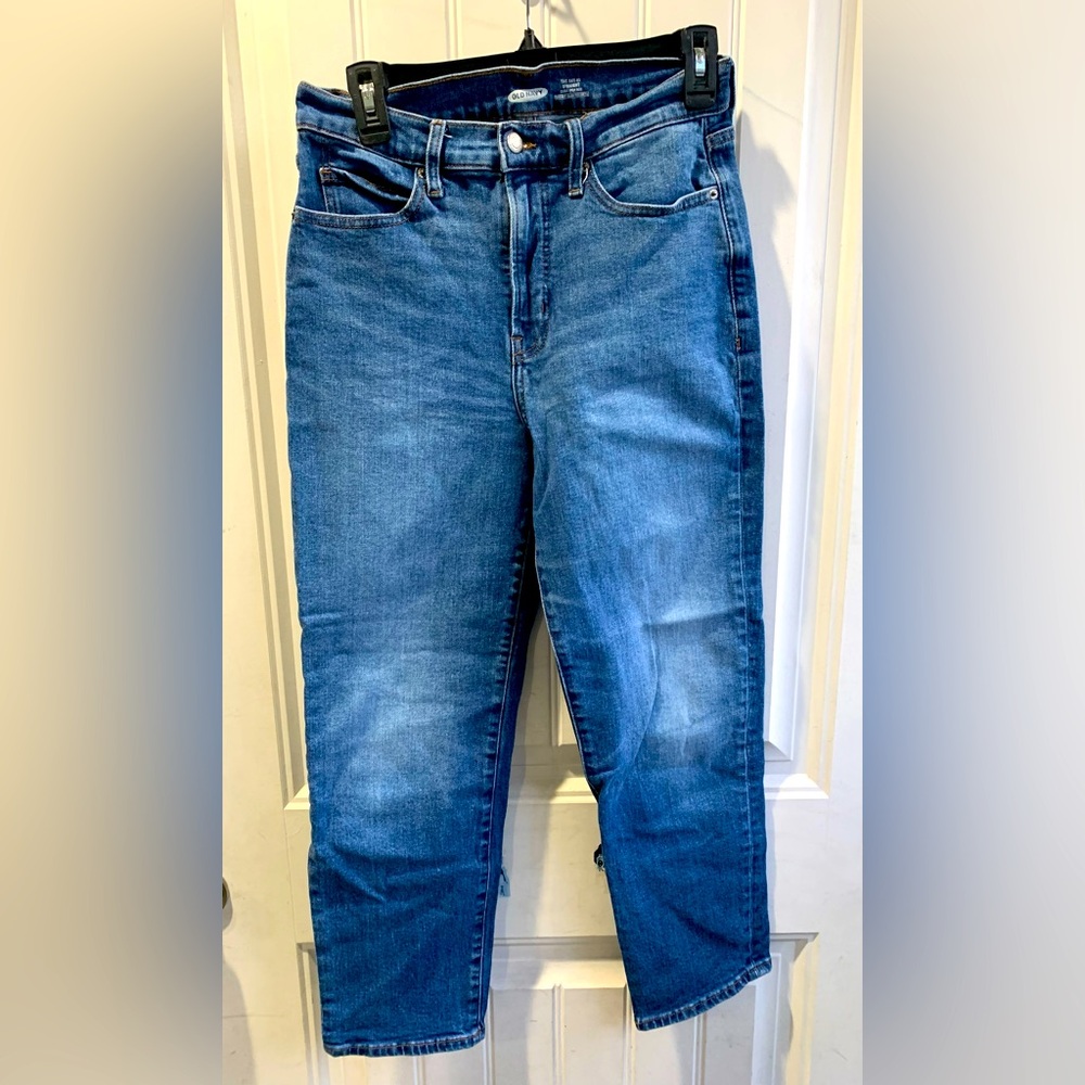 Old navy high waist straight jeans